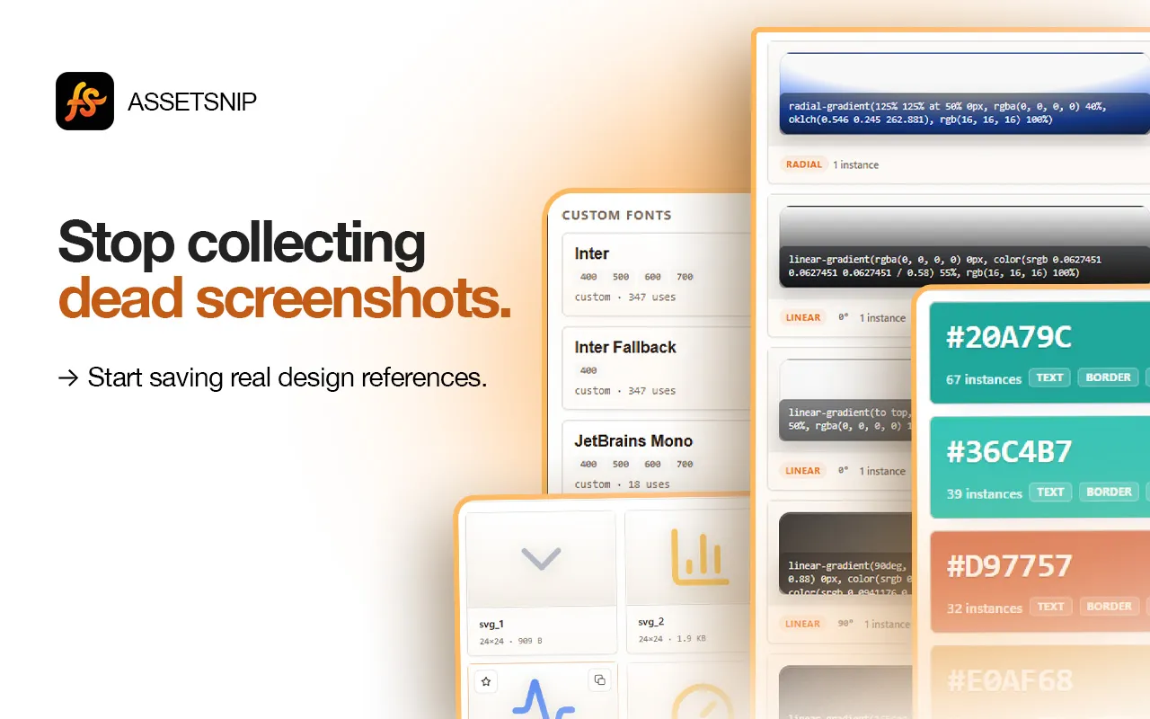 AssetSnip | Website Asset Extractor for Colors, SVGs, Fonts and Design ...